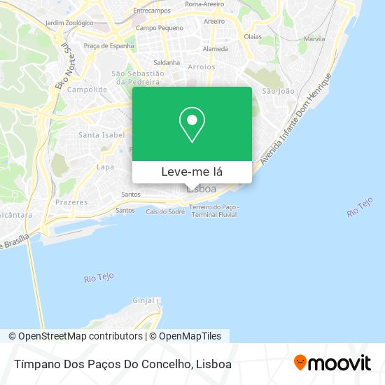 Tímpano Dos Paços Do Concelho mapa