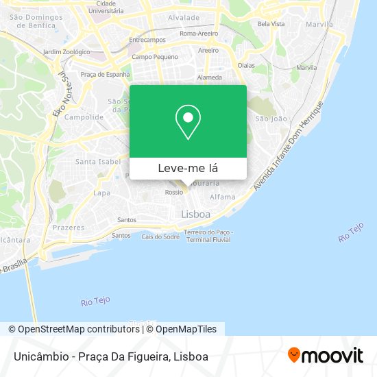 Unicâmbio - Praça Da Figueira mapa