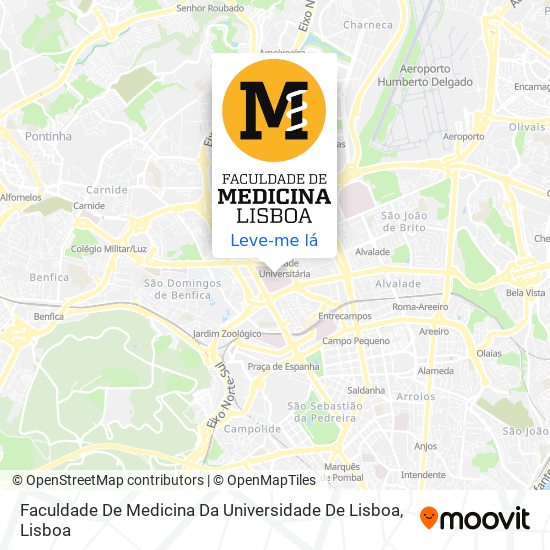 Faculdade De Medicina Da Universidade De Lisboa mapa