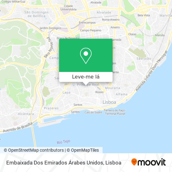 Embaixada Dos Emirados Árabes Unidos mapa