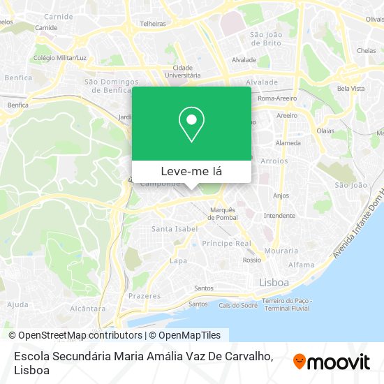 Escola Secundária Maria Amália Vaz De Carvalho mapa