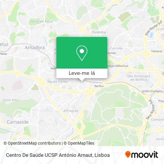 Centro De Saúde UCSP António Arnaut mapa