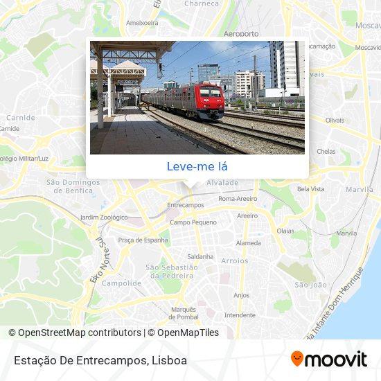 Estação De Entrecampos mapa