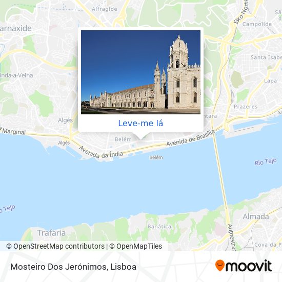 Mosteiro Dos Jerónimos mapa