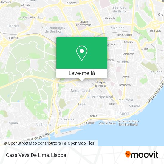 Casa Veva De Lima mapa