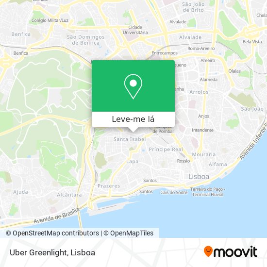 Uber Greenlight mapa