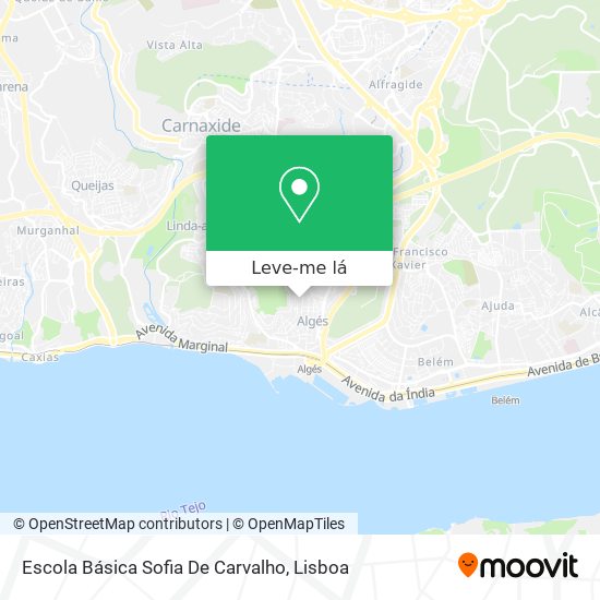 Escola Básica Sofia De Carvalho mapa