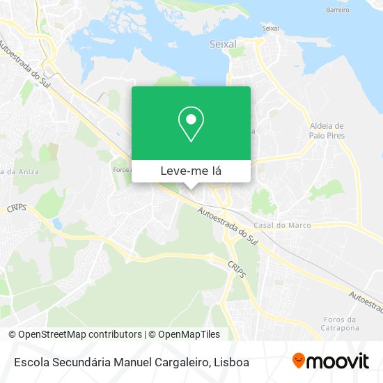 Escola Secundária Manuel Cargaleiro mapa