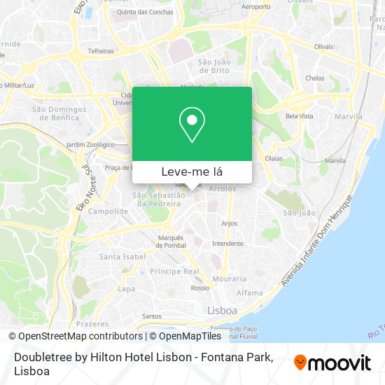 Doubletree by Hilton Hotel Lisbon - Fontana Park mapa