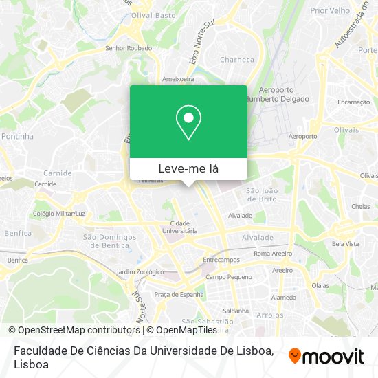 Faculdade De Ciências Da Universidade De Lisboa mapa