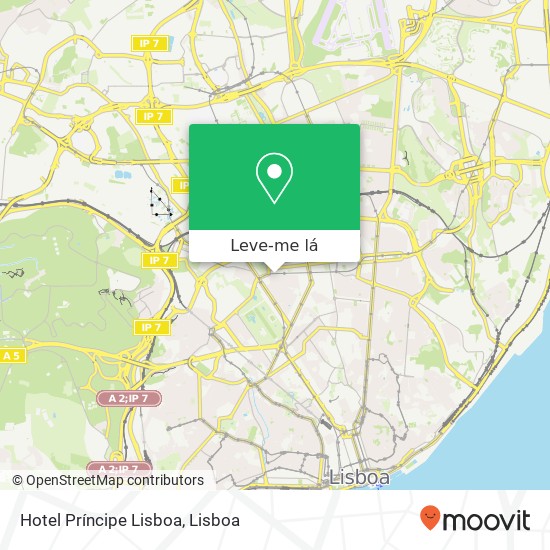 Hotel Príncipe Lisboa mapa