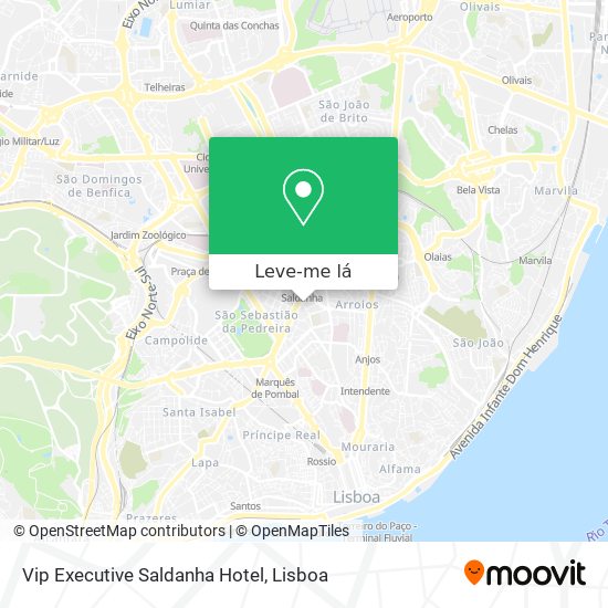 Vip Executive Saldanha Hotel mapa