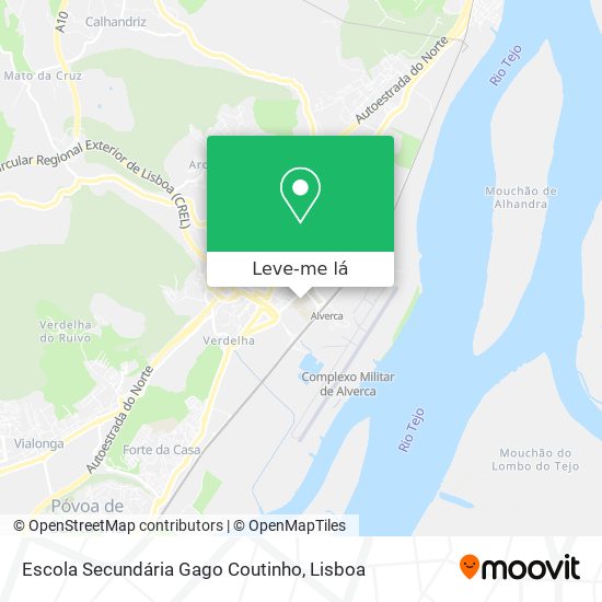 Escola Secundária Gago Coutinho mapa