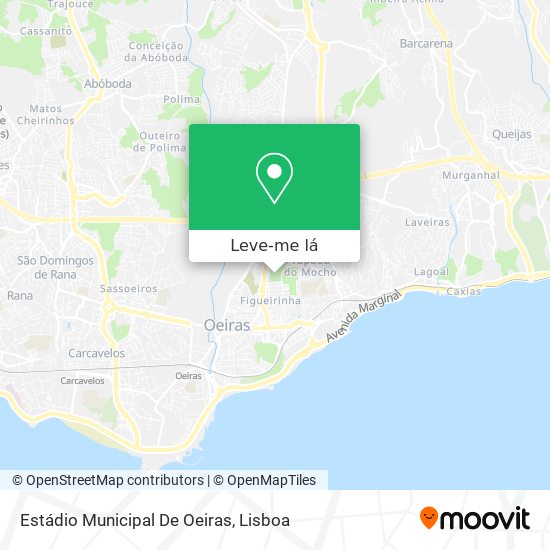 Estádio Municipal De Oeiras mapa