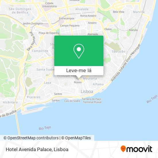 Hotel Avenida Palace mapa