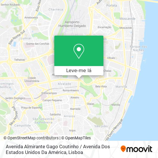 Avenida Almirante Gago Coutinho / Avenida Dos Estados Unidos Da América mapa