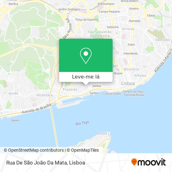 Rua De São João Da Mata mapa