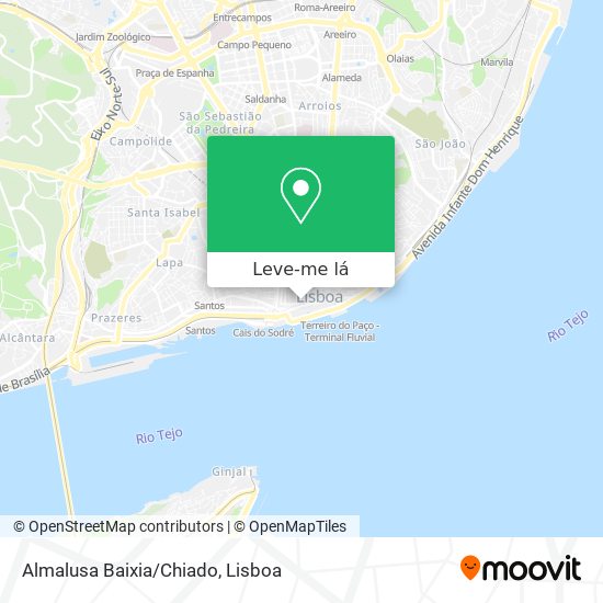 Almalusa Baixia/Chiado mapa