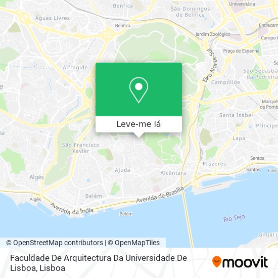 Faculdade De Arquitectura Da Universidade De Lisboa mapa