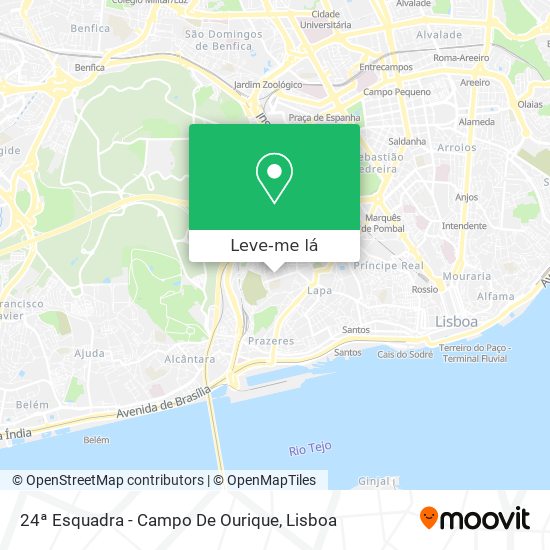 24ª Esquadra - Campo De Ourique mapa