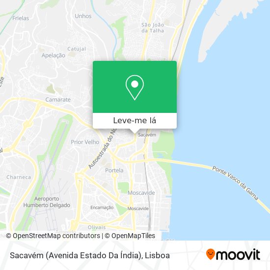 Sacavém (Avenida Estado Da Índia) mapa