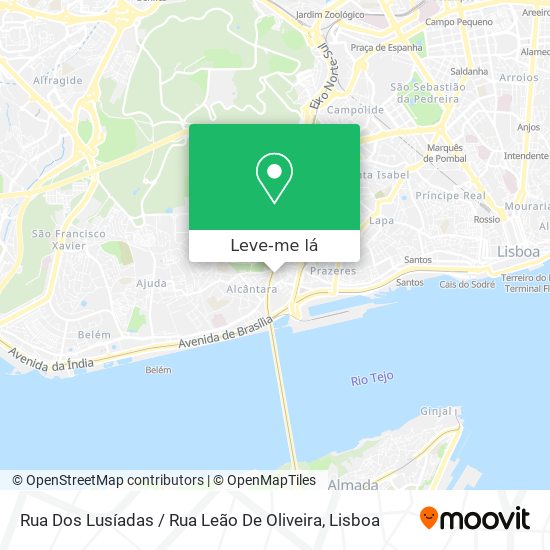 Rua Dos Lusíadas / Rua Leão De Oliveira mapa