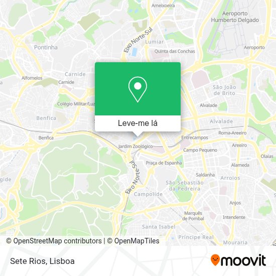 Como chegar a Sete Rios em Lisboa por Autocarro, Comboio ou Metro?