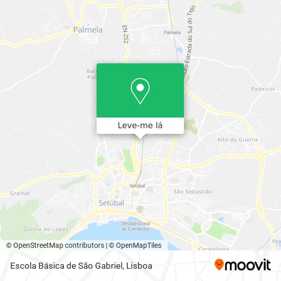 Escola Básica de São Gabriel mapa