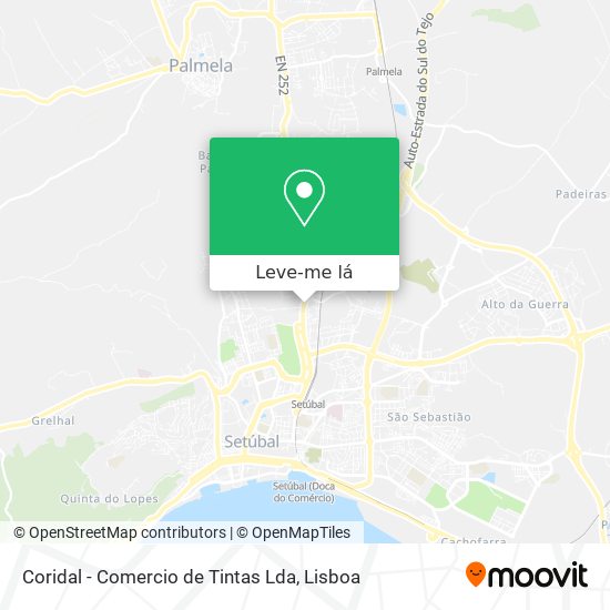 Coridal - Comercio de Tintas Lda mapa