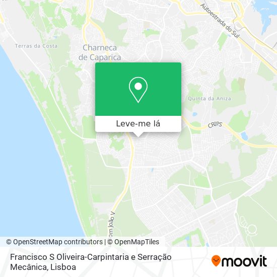 Francisco S Oliveira-Carpintaria e Serração Mecânica mapa
