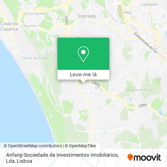 Anfang-Sociedade de Investimentos Imobiliários, Lda mapa