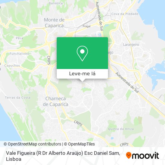 Vale Figueira (R Dr Alberto Araújo) Esc Daniel Sam mapa