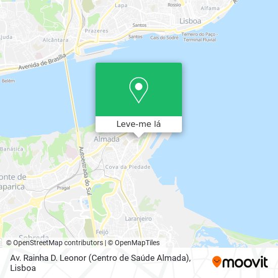 Av. Rainha D. Leonor (Centro de Saúde Almada) mapa