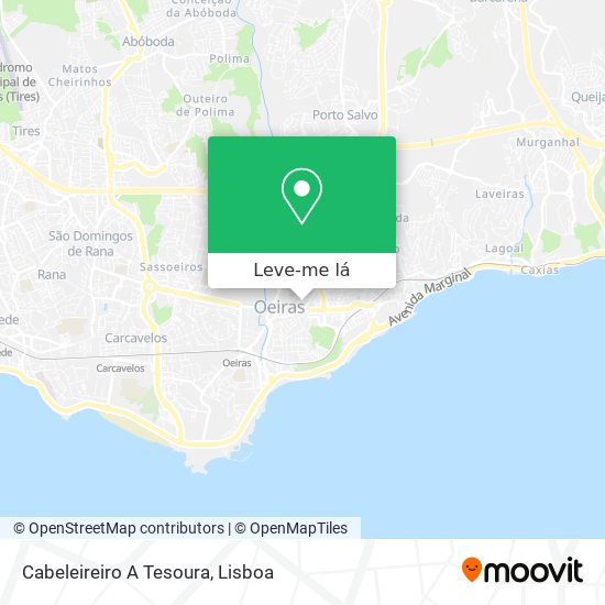 Cabeleireiro A Tesoura mapa