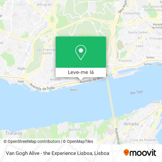 Van Gogh Alive - the Experience Lisboa mapa