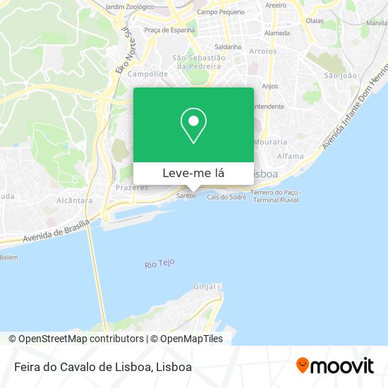 Feira do Cavalo de Lisboa mapa