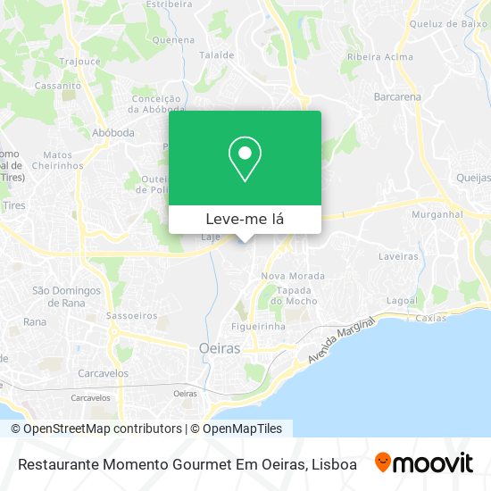 Restaurante Momento Gourmet Em Oeiras mapa