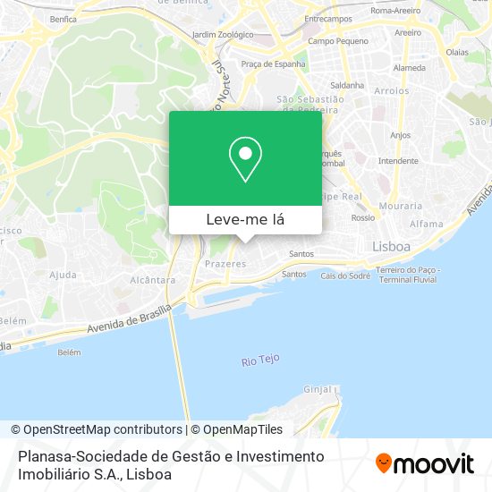 Planasa-Sociedade de Gestão e Investimento Imobiliário S.A. mapa