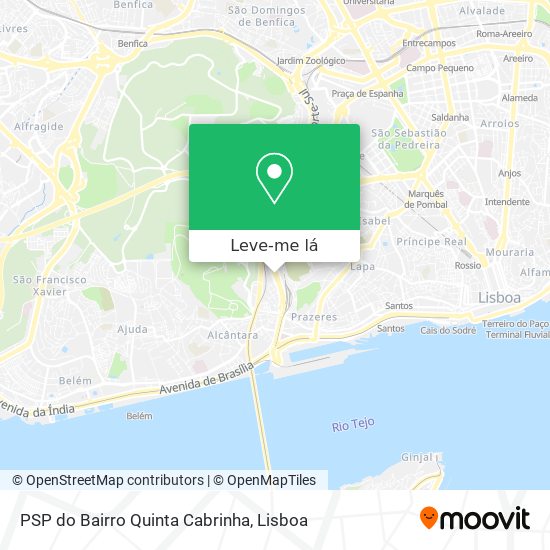 PSP do Bairro Quinta Cabrinha mapa