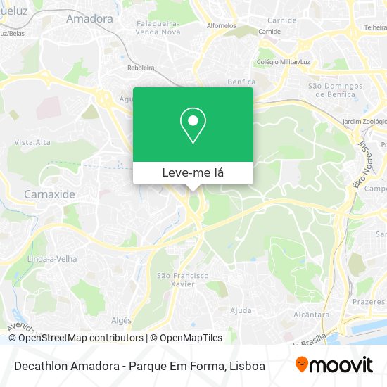 Decathlon Amadora - Parque Em Forma mapa