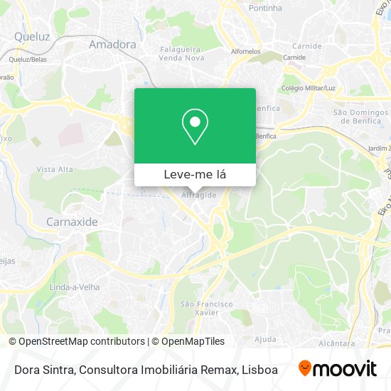 Dora Sintra, Consultora Imobiliária Remax mapa