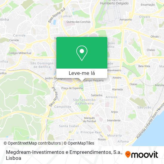 Megdream-Investimentos e Empreendimentos, S.a. mapa