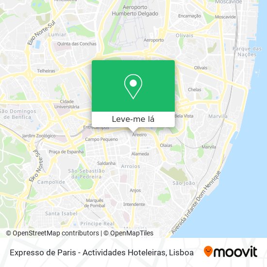 Expresso de Paris - Actividades Hoteleiras mapa