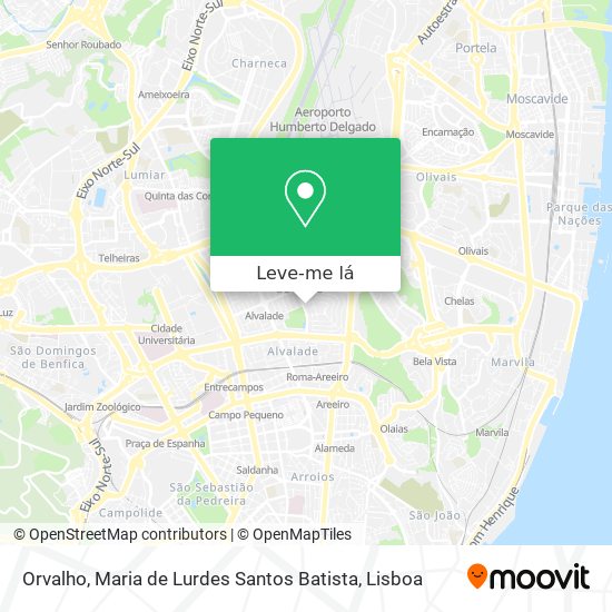 Orvalho, Maria de Lurdes Santos Batista mapa