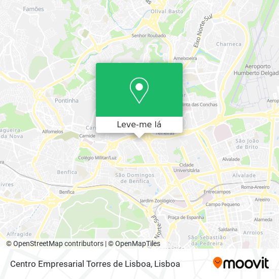 Centro Empresarial Torres de Lisboa mapa