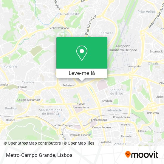 Metro-Campo Grande mapa