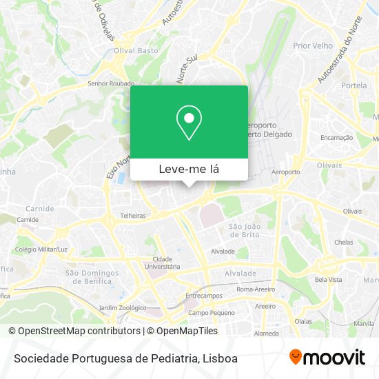 Sociedade Portuguesa de Pediatria mapa