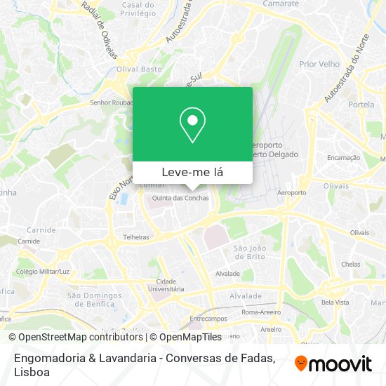 Engomadoria & Lavandaria - Conversas de Fadas mapa