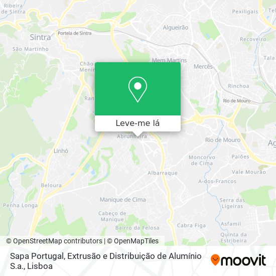 Sapa Portugal, Extrusão e Distribuição de Alumínio S.a. mapa