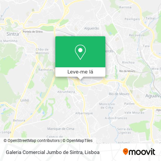 Galeria Comercial Jumbo de Sintra mapa